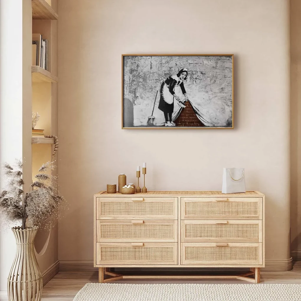 Plakat Pokojówka 42x29,7 cm z ramą złotą bez marginesu ARTGEIST B