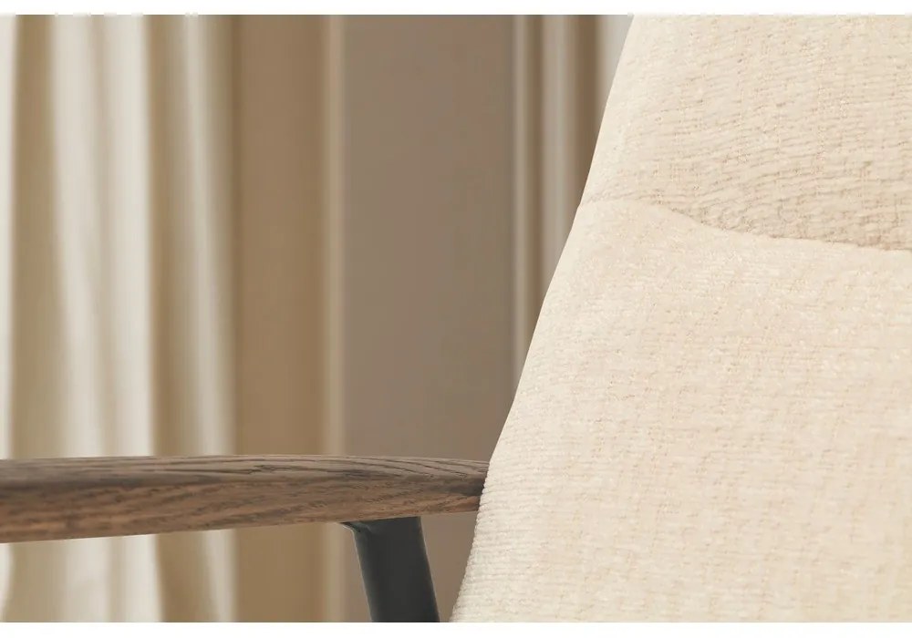 Beżowy fotel Dunia – Marckeric