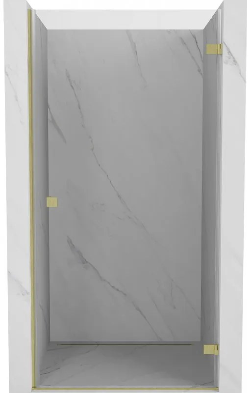 Mexen Lunar-B drzwi prysznicowe uchylne prawe 100 cm, transparent, złote szczotkowane - 832-100-000-55-00-P