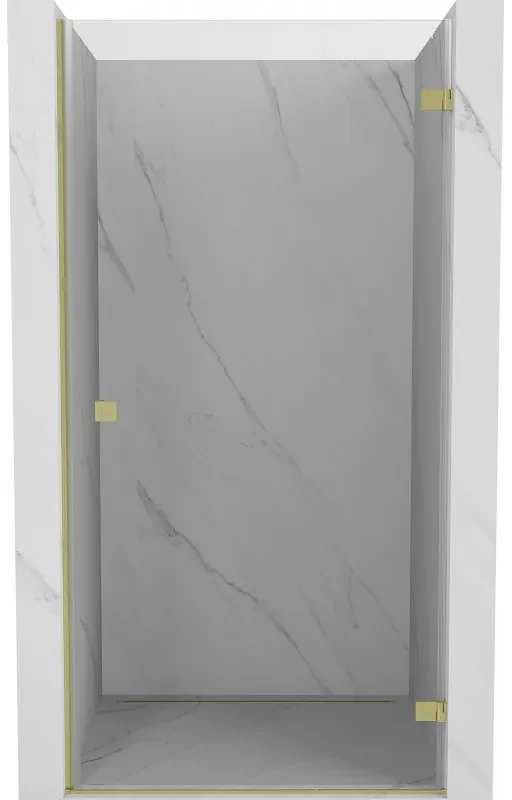 Mexen Lunar-B drzwi prysznicowe uchylne prawe 100 cm, transparent, złote szczotkowane - 832-100-000-55-00-P