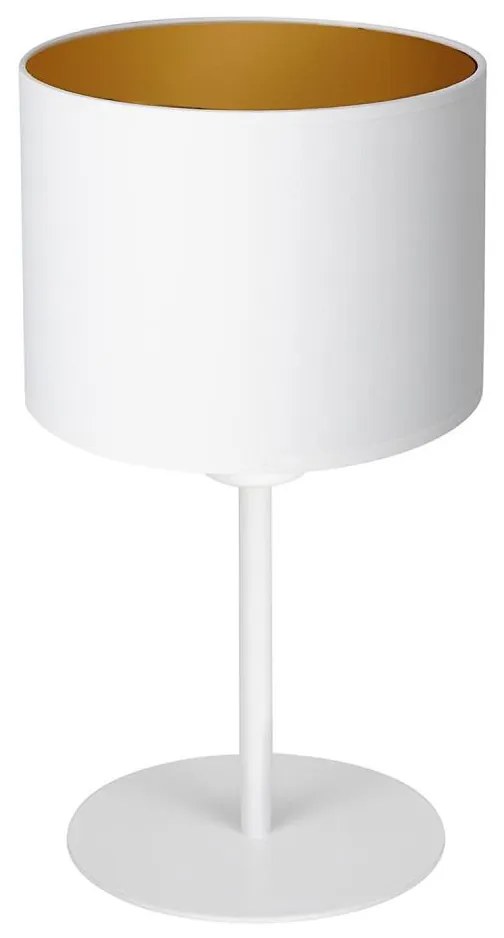 Lampa stołowa ARDEN 1xE27/60W/230V śr. 18 cm biały/złoty