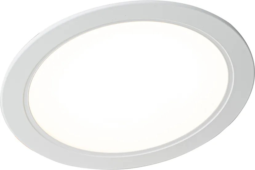 Zestaw 6 reflektorów wpuszczanych białych 14,5 cm z regulacją Kelvina za pomocą przełącznika DIP - Stephanie