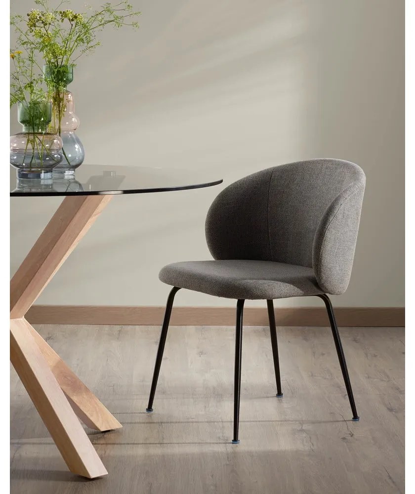 Ciemnoszare krzesło Minna – Kave Home