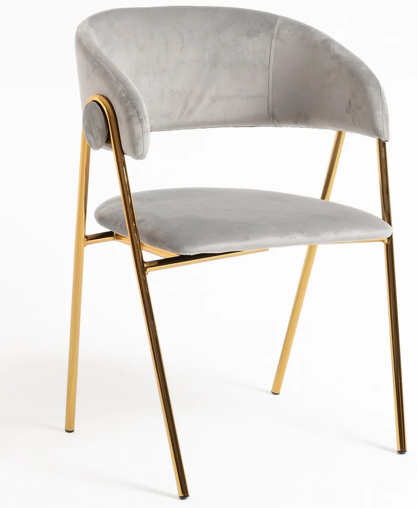 Krzeso Mihu w kolorze zotym, aksamitne