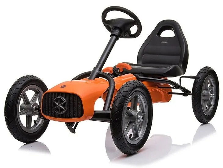 Baby Mix Dziecięcy gokart na pedały Go-kart Buggy,pomarańczowy