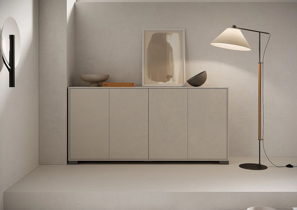 Komoda 4-drzwiowa Lumina 172x40x83 cm, kaszmir