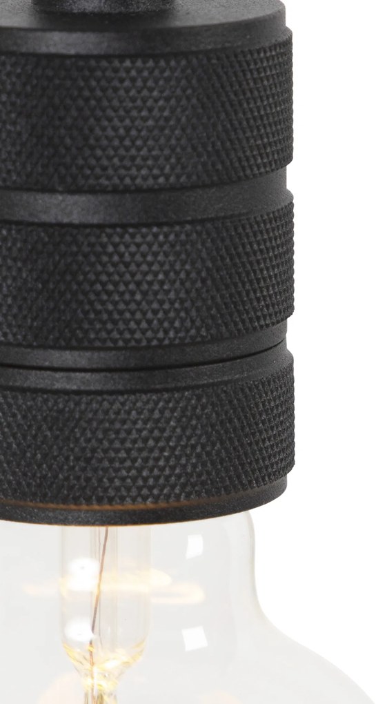 Designerska lampa wisząca czarna z wtyczką - Cavalux