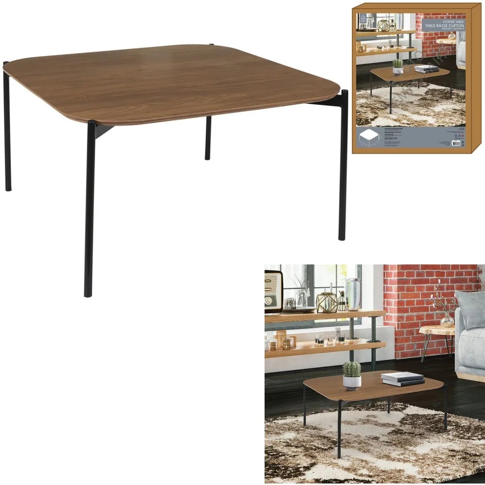 PROMOCJA Stolik kawowy z blatem w dekorze kasztan MERRO II. klasa jakości.