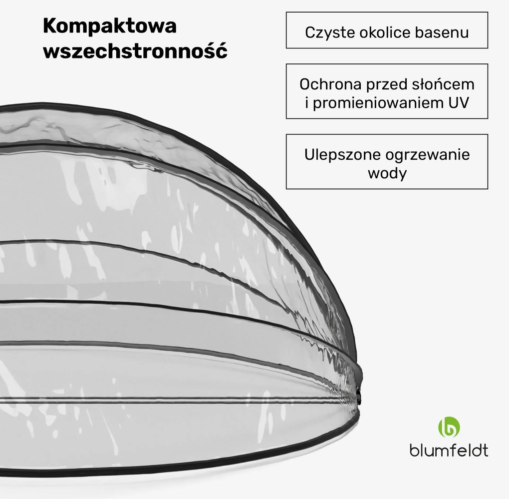 Blumfeldt ArmadilloShade altana do basenu, okrągła