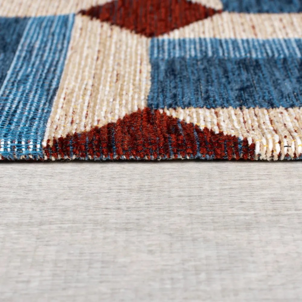 Niebieski dywan 155x230 cm Lennox Geometric – Flair Rugs