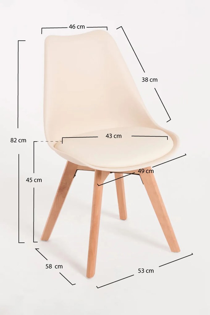 Zestaw 4 Krzese Synk Basic