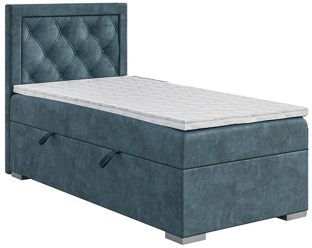 Pojedyncze łóżko boxspring 80x200 Antono - 32 kolory