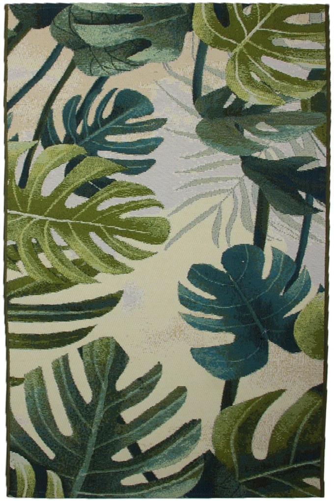 Dywan Capri Foam Monstera Podgumowany 075x150 Prostokąt