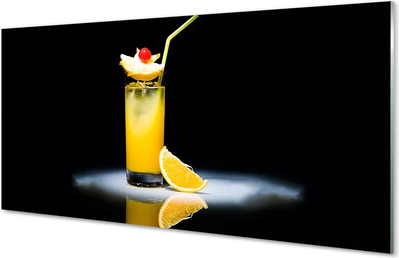 Szkło Ozdobne do Kuchni Słoneczny Koktajl Pomarańczowy