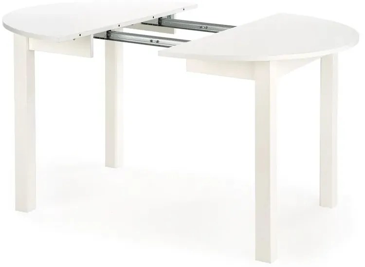 Biały okrągły stół rozkładany 102-142 cm A2-B47