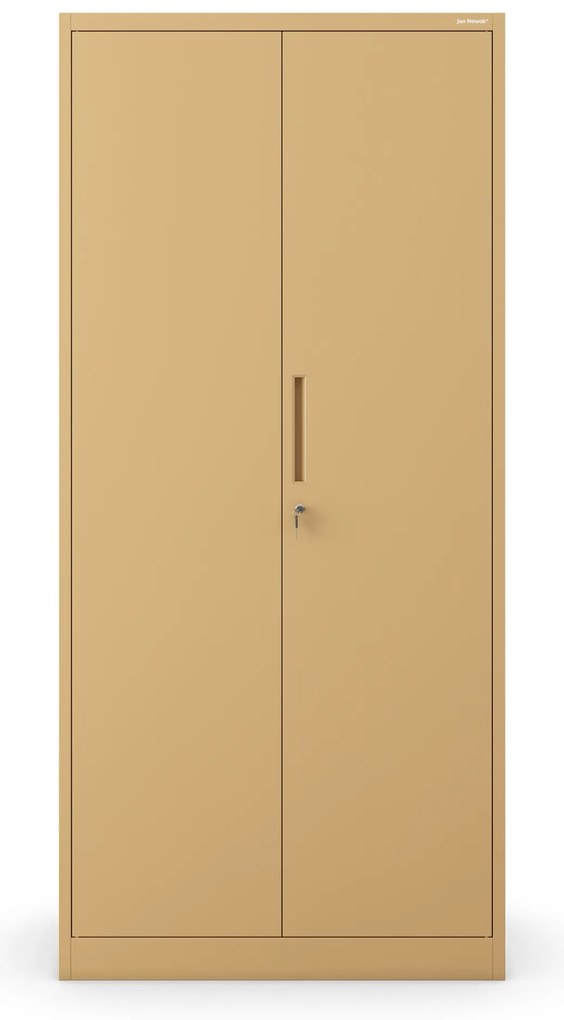 Szafa na dokumenty biurowa metalowa beżowa: Fresh Style JAN H, 900 x 1950 x 400 mm