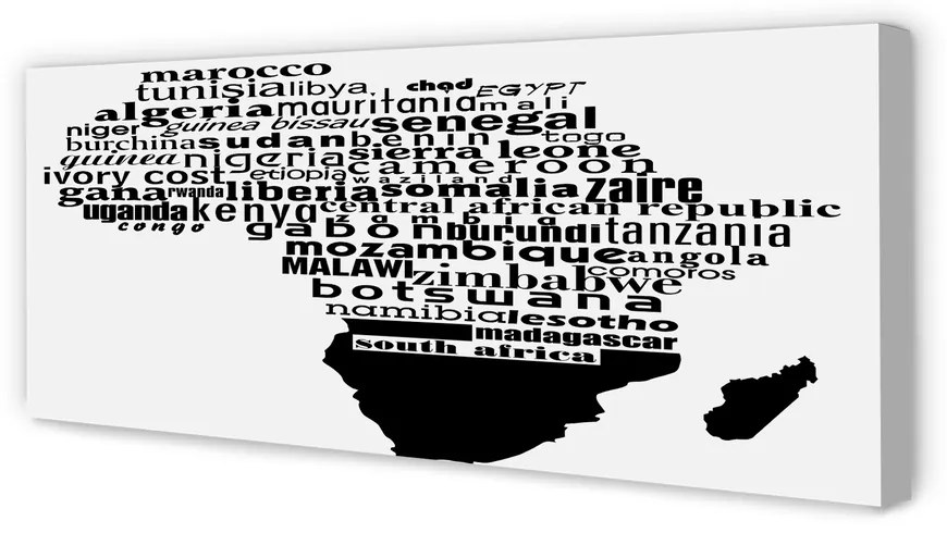 Fotoobraz na płótnie Czarno-Białe Napisy