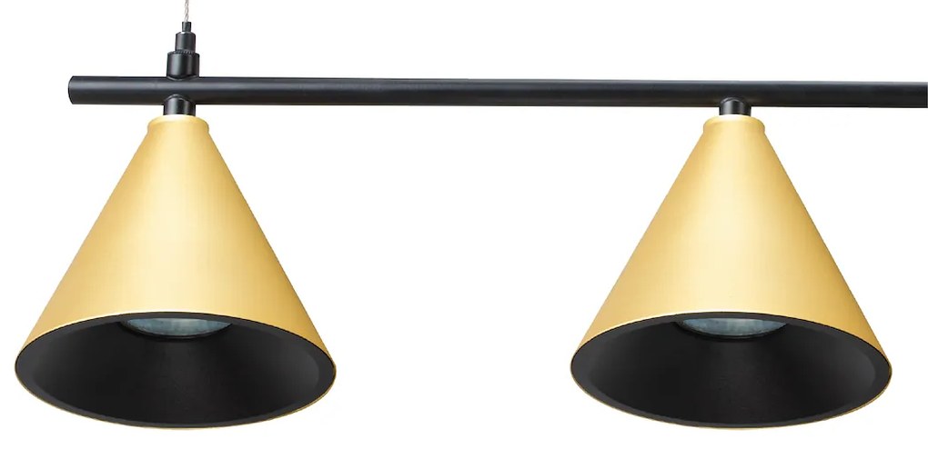 Lampa Wisząca Cone Złoty 4xGU10