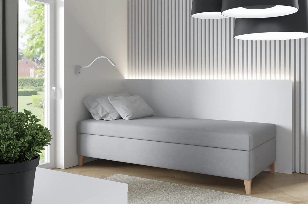 Tapczan na Drewnianych Nóżkach, Łóżko do Paneli Tapicerowanych