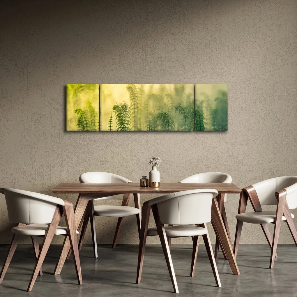 Obraz - Szczegół wiosennej mglistej przyrody (170x50 cm)