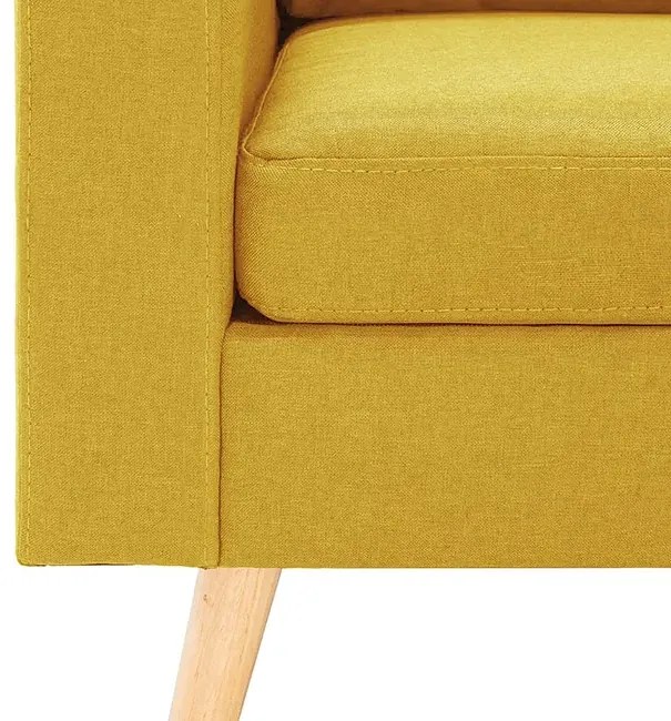 Dwuosobowa żółta sofa - Muria 2Q