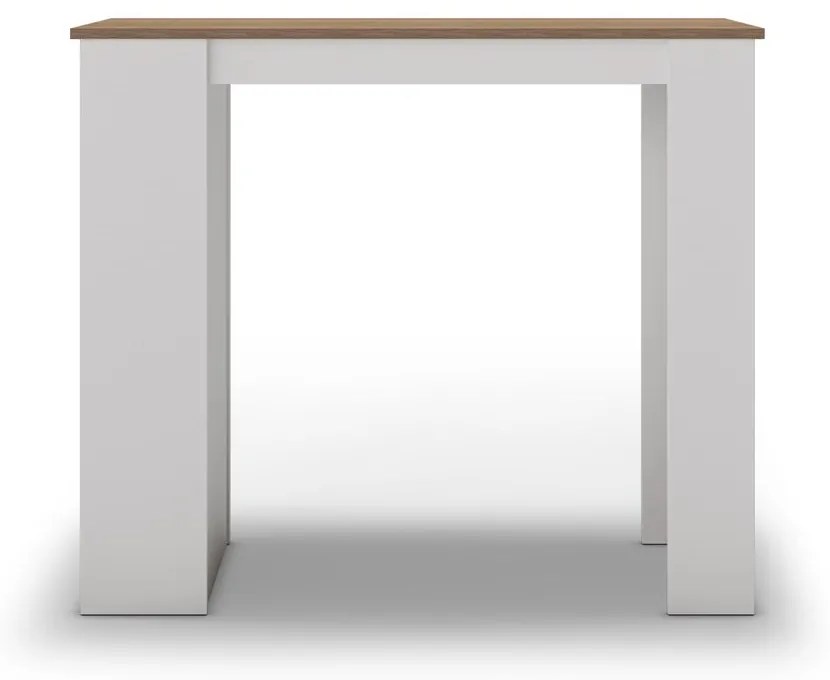Stolik barowy z blatem w dekorze dębu 52x120 cm Peru – Marckeric