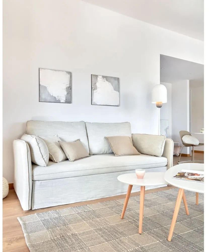 Szarobeżowa rozkładana sofa 210 cm Tanit – Kave Home