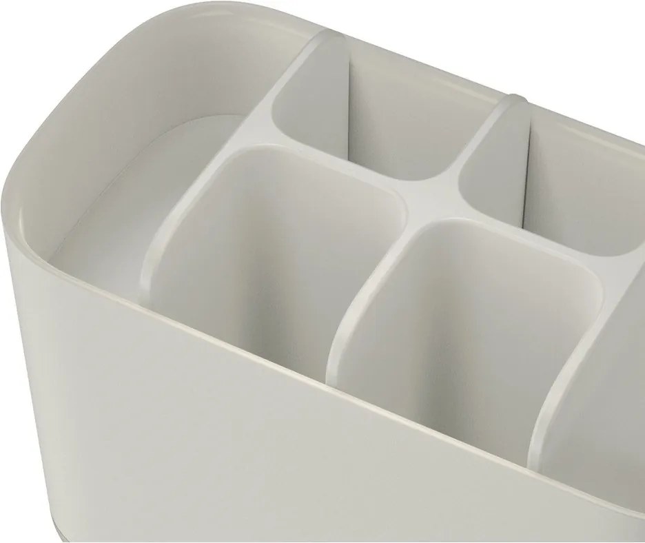 Beżowy plastikowy stojak na szczoteczki do zębów EasyStore – Joseph Joseph