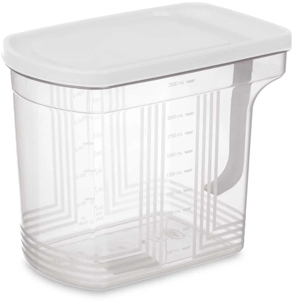 Plastikowy pojemnik z miarką i uchwytem, 2,5 l