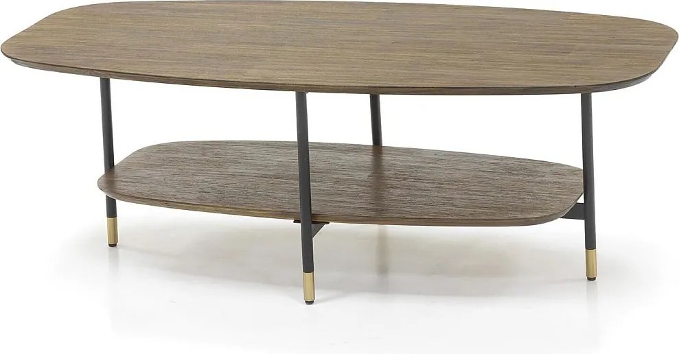 Stolik kawowy 120x40x60 cm jasnobrązowy labirynt