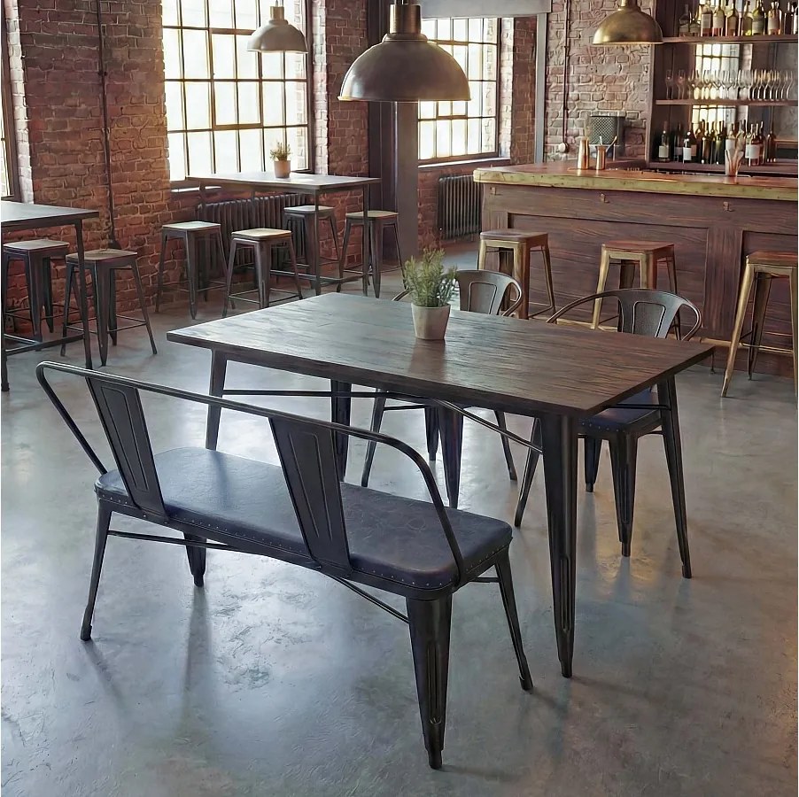 Zestaw do jadalni MCW-H10 (4 elementy),  szary