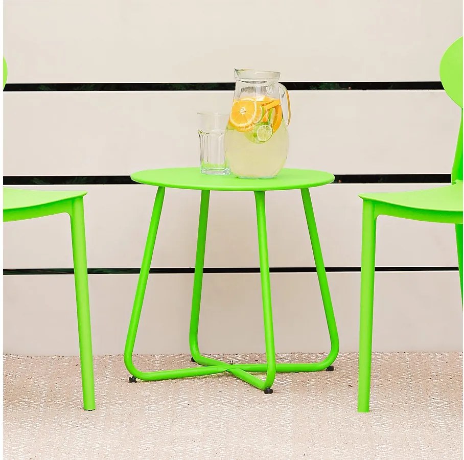 Stolik boczny 44,5x44,5x44,5 cm zielony