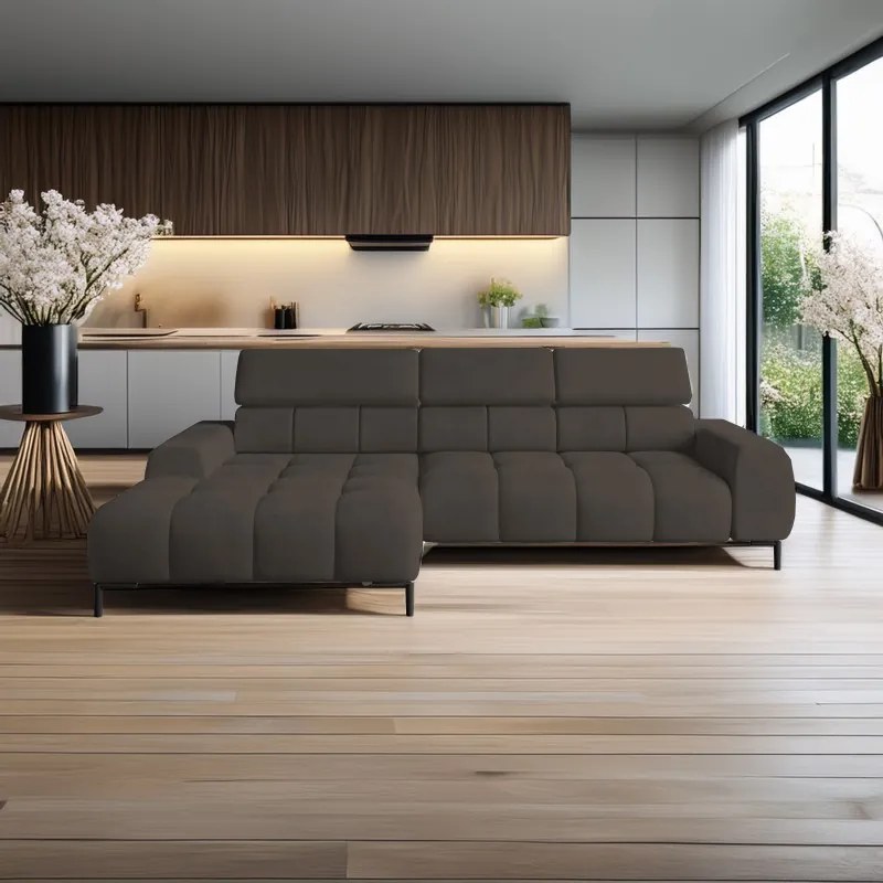 Narożnik PLAZA Mini Lewostronny w tkaninie Solar 28 WERSAL