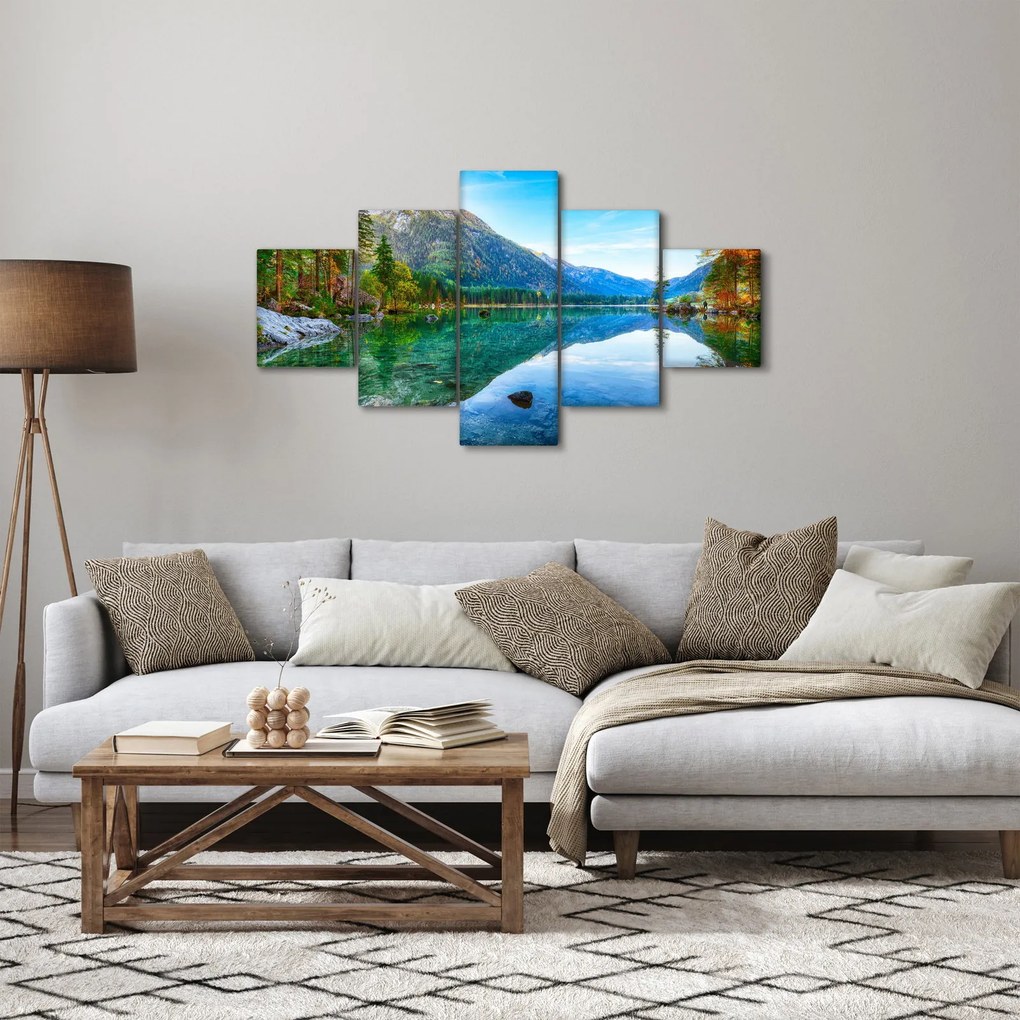 Obraz - Jezioro Hintersee (125x70 cm)