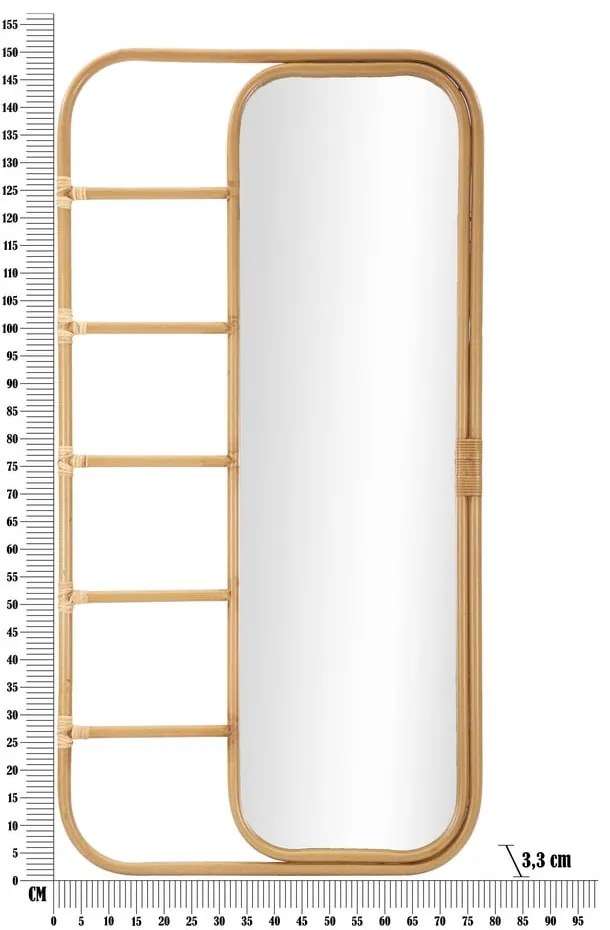 Lustro ścienne 77.5x151 cm Panama – Mauro Ferretti