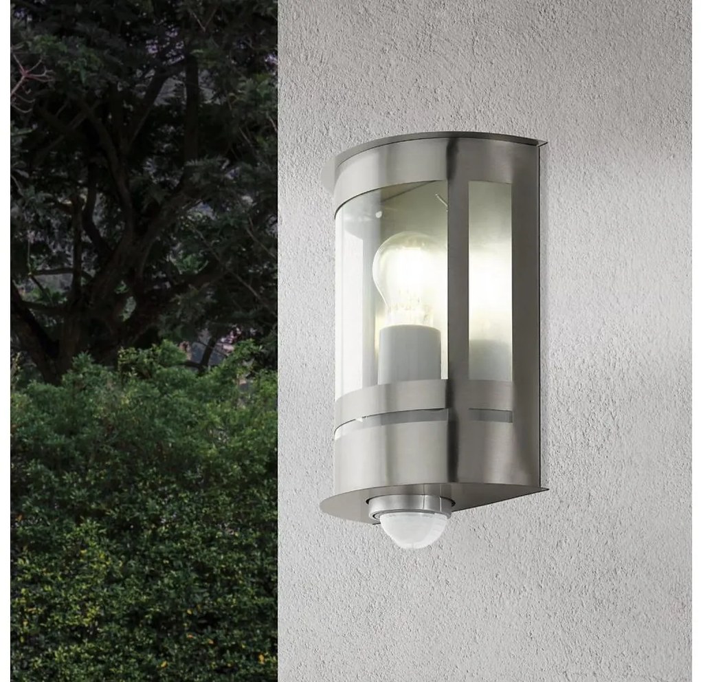 Eglo 79286 - Zewnętrzny kinkiet z czujnikiem TRIBANO 1xE27/60W/230V IP44
