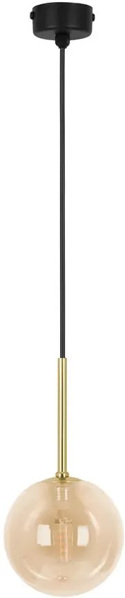 Wisząca lampa ze szklanym kloszem beżowa P5-Z43