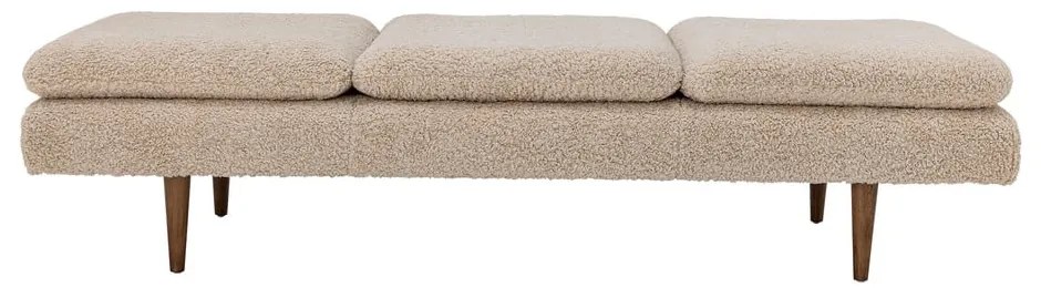 Beżowy szezlong z materiału bouclé Pione – Bloomingville