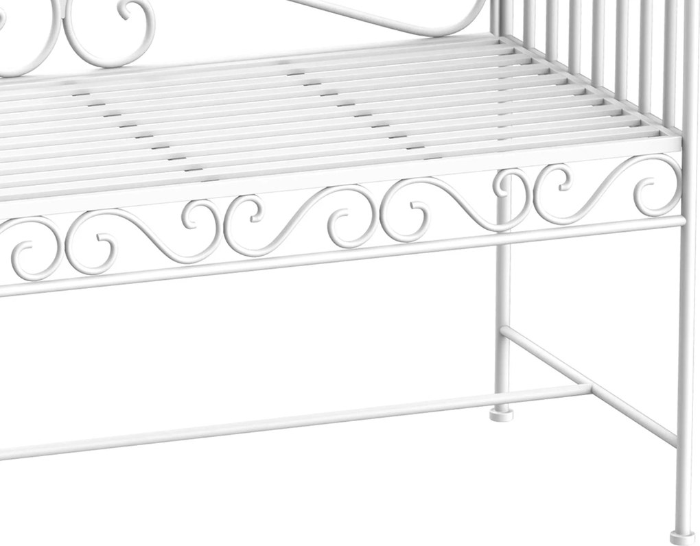 Outsunny ławka ogrodowa ławka parkowa ławka ogród meble ogrodowe 2-osobowa, metal