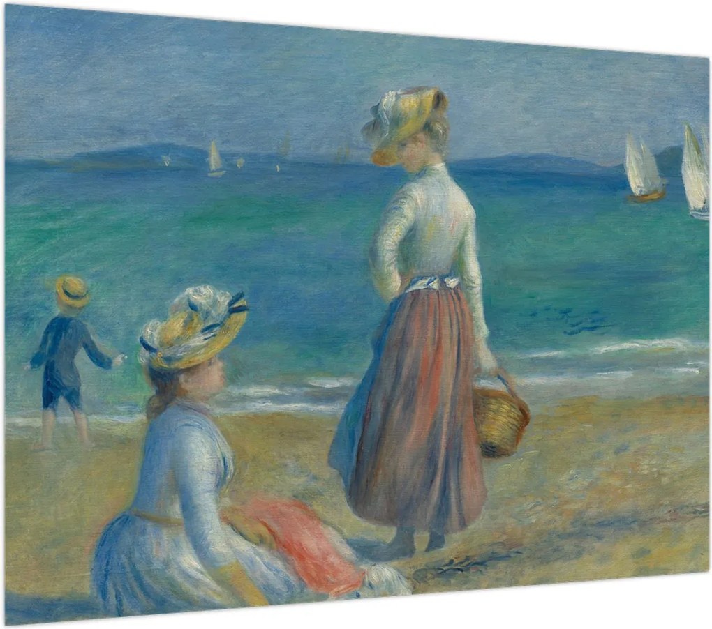 Obraz - Auguste Renoir, Figures on the Beach, reprodukcje (70x50 cm)