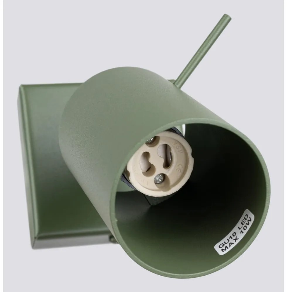 Zielona lampa punktowa 8x16 cm Etna – Sollux