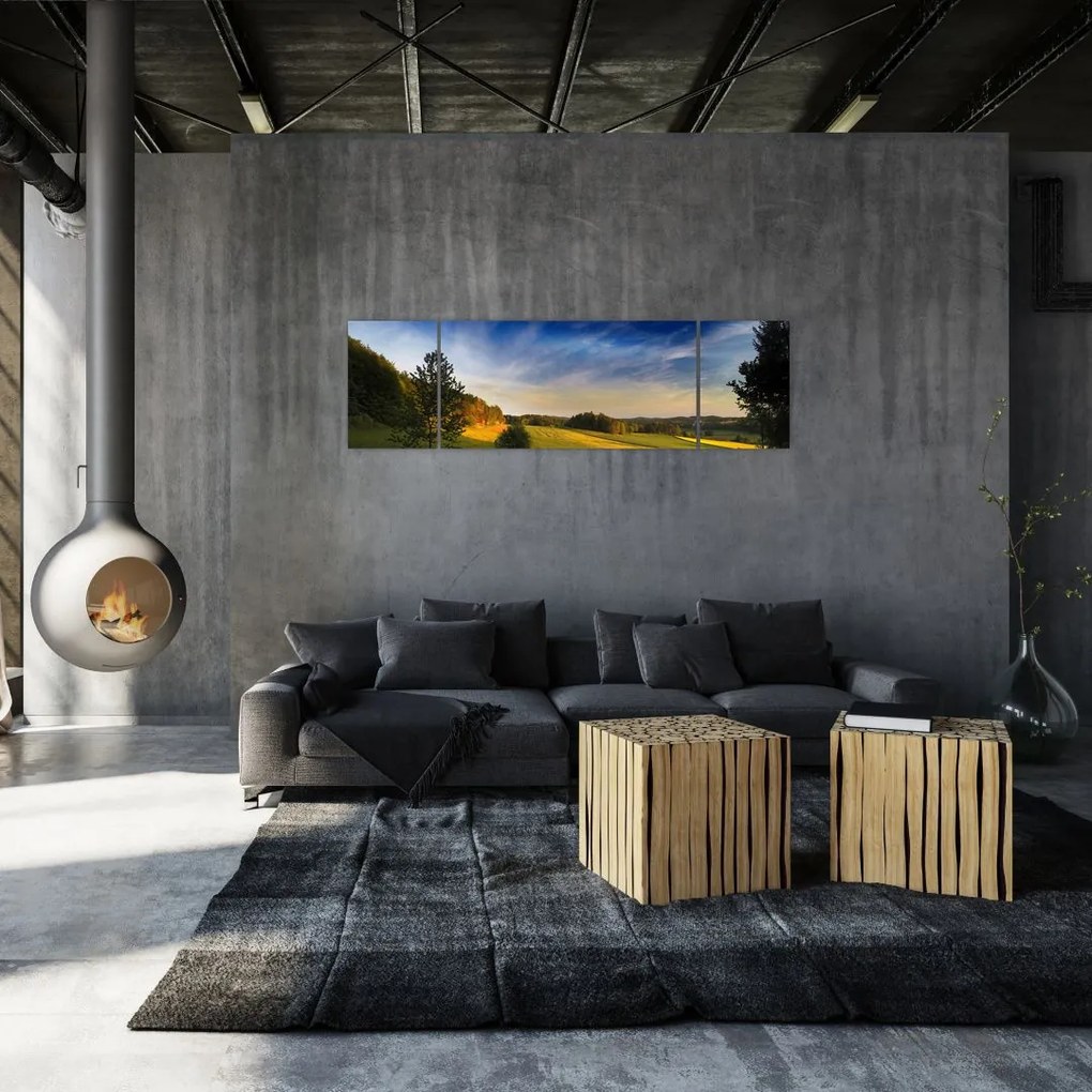 Obraz - Górska łąka (170x50 cm)
