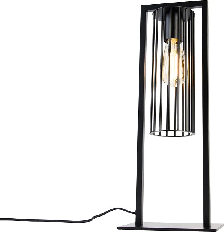 Inteligentna nowoczesna lampa stołowa czarna z Wifi ST64 - Balenco Wazo