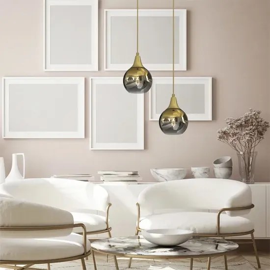 Lampa wisząca ze szklanym kloszem K2-Z17