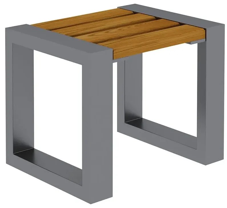 Kwadratowy taboret ogrodowy - Caverno 42 kolory