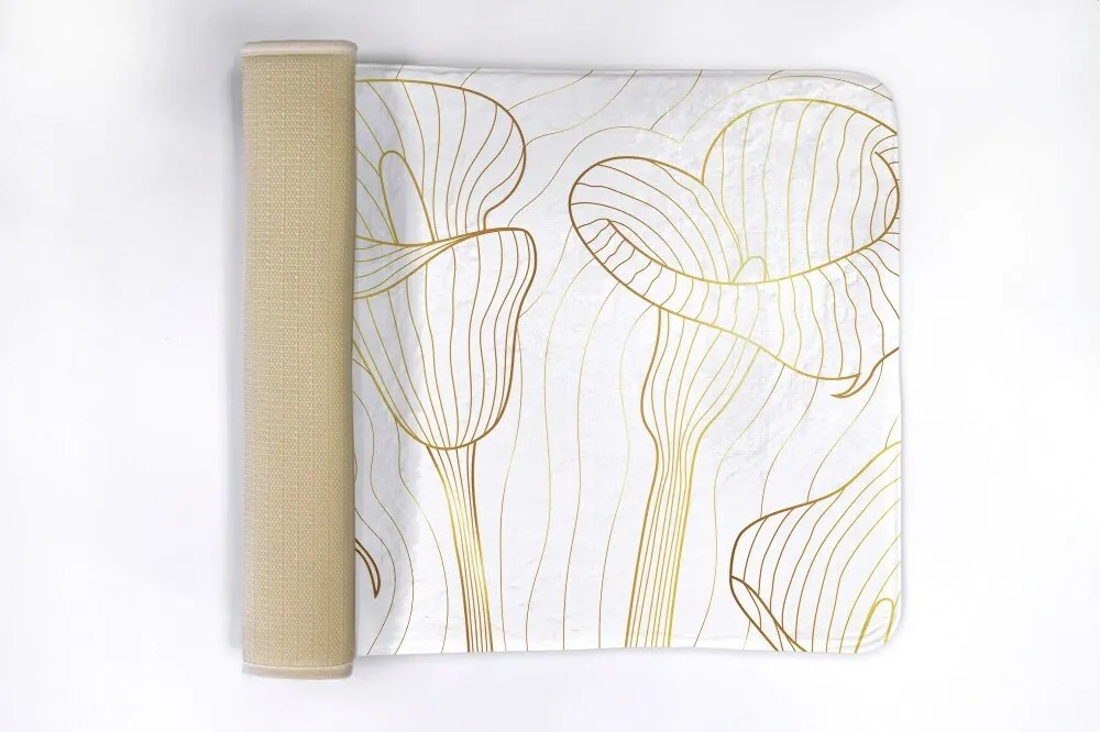 Dywanik łazienkowy Dywanik łazienkowy Linie Kwiaty