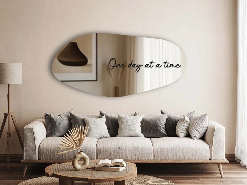 Naklejka na lustro S24 – One day at time.