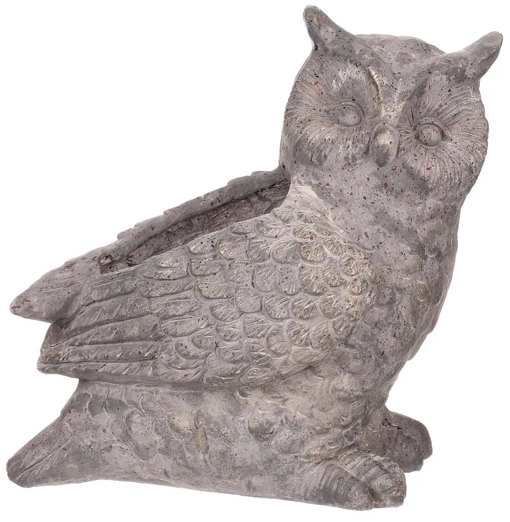 Osłonka na kwiaty Sowa, 34 x 33 x 23 cm, Mgo