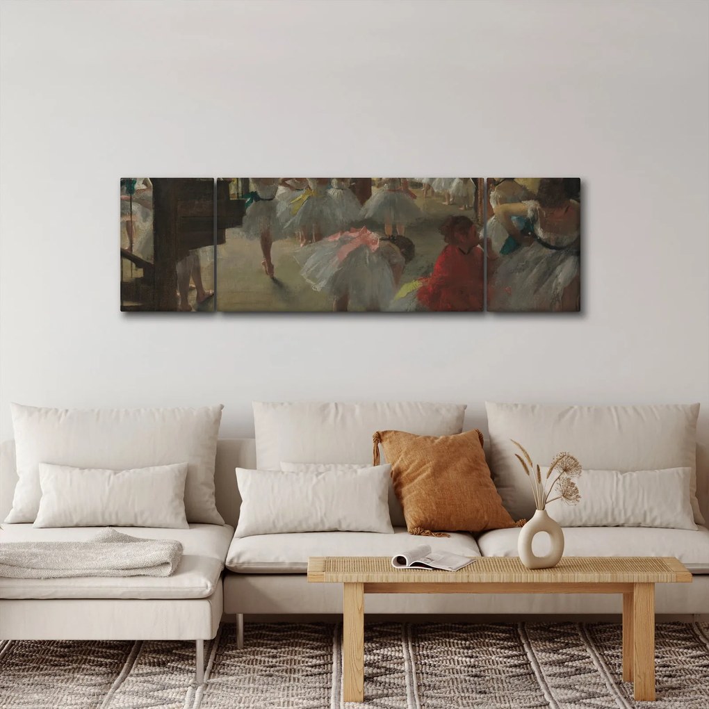 Obraz - Edgar Degas, The Dance Class, reprodukcje (170x50 cm)