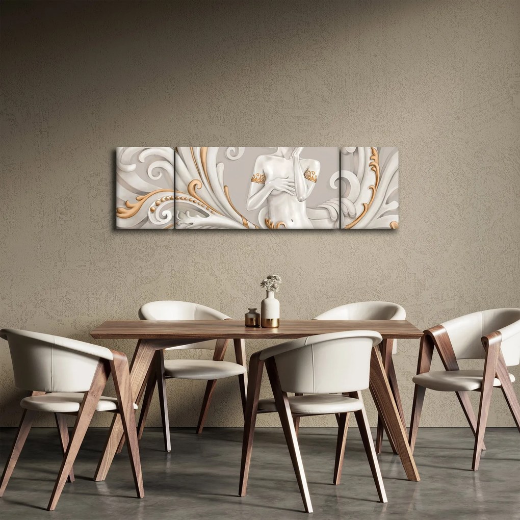 Obraz bogini na ozdobnym tle (170x50 cm)